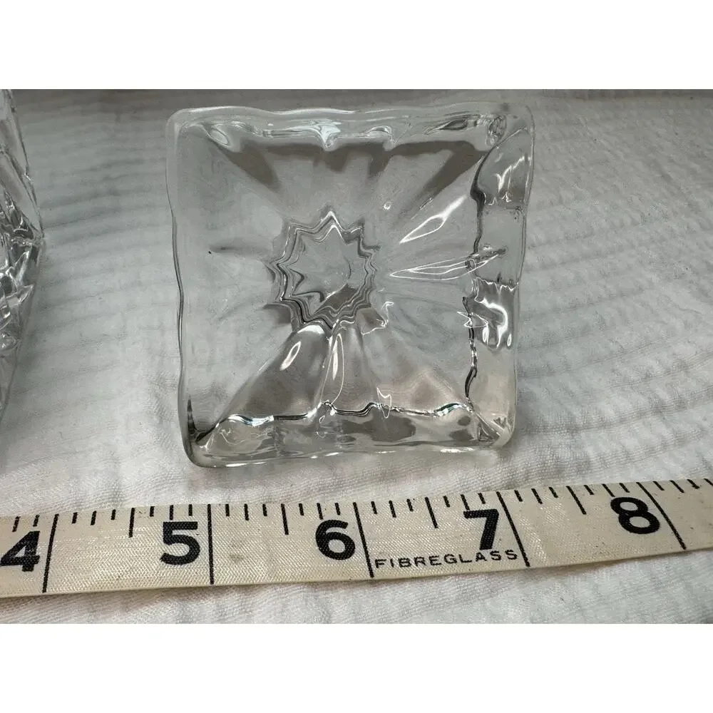 Beautiful Vintage Antique Heavy Glass Whiskey Decanter With Stopper